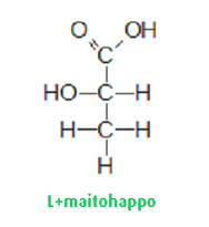 maitonhapon rakenne