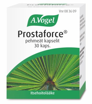Prostaforce on kasvirohdosvalmiste (itsehoitolääke) lieviin eturauhasvaivoihin miehille.